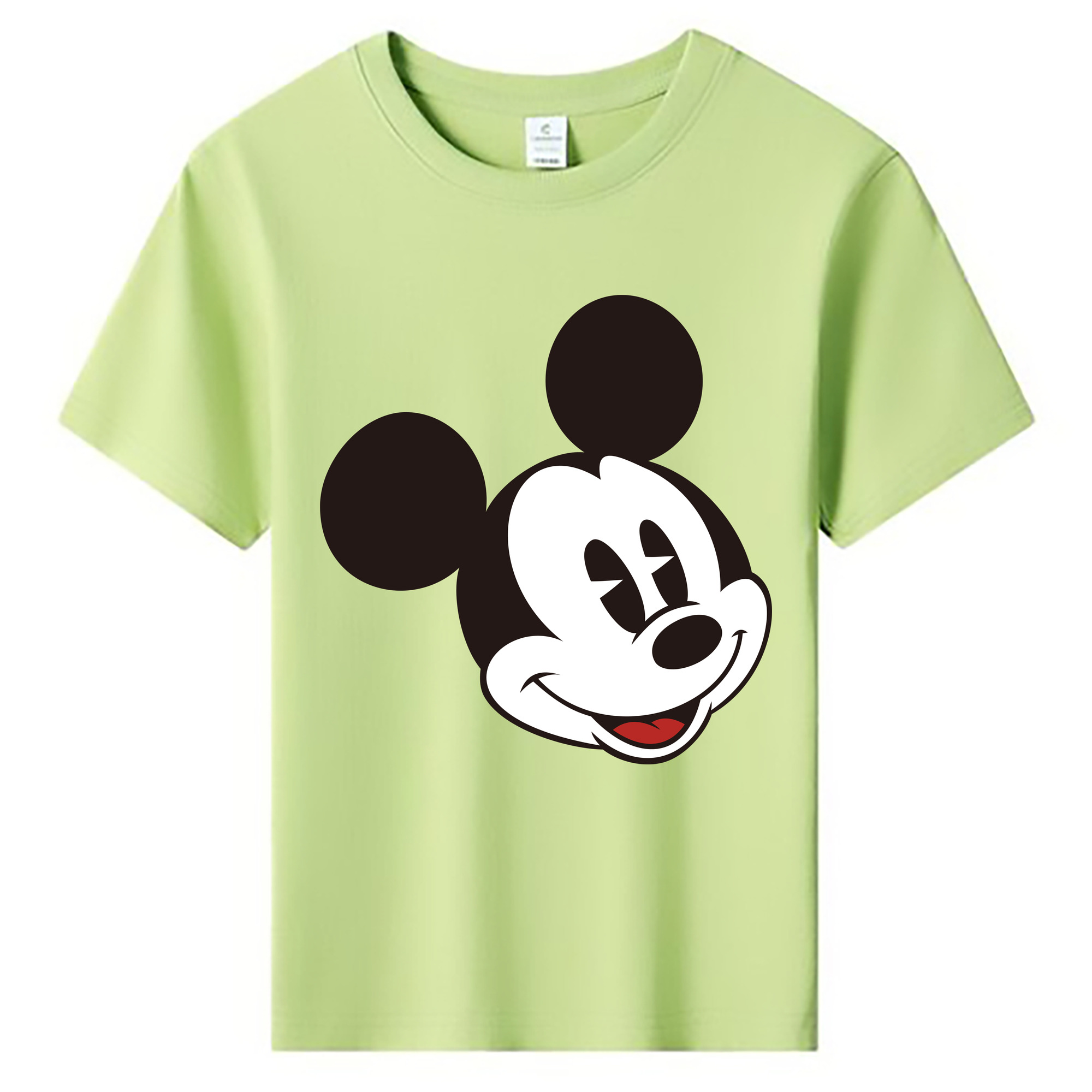 ミッキーマウス Mickey Mouse 綿100％キッズTシャツ（フロントプリント）